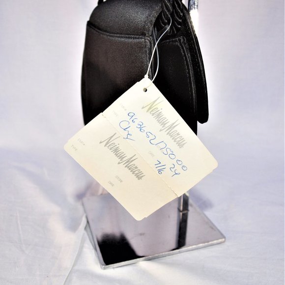 Vintage Bally Satin Crystal Rhinestone Clutch Bag New w/ Tags - Picture 7 of 8